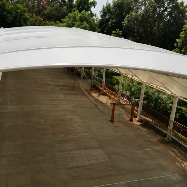 Vasant Valley School, Basketball Court tensile structure, Ekra Decor &mdash; photograph 5